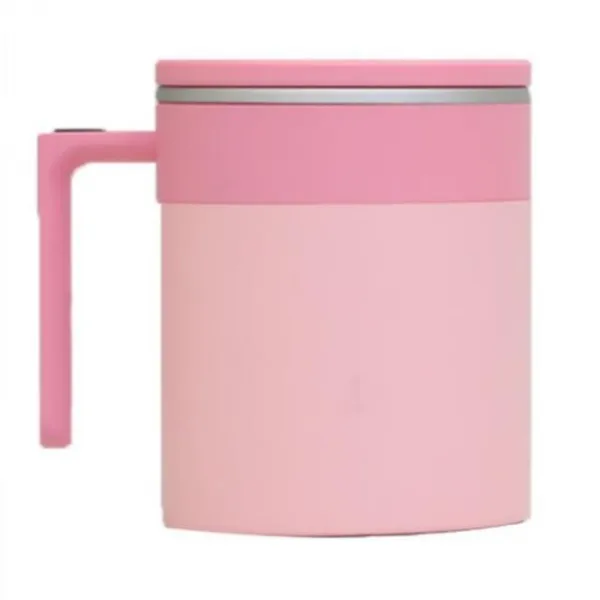 큐팡 규빅 기량 전자동 간편 인싸템 커피잔 와이드 자력 사무실 스핀 전동 물컵 핑크 배터리 타입