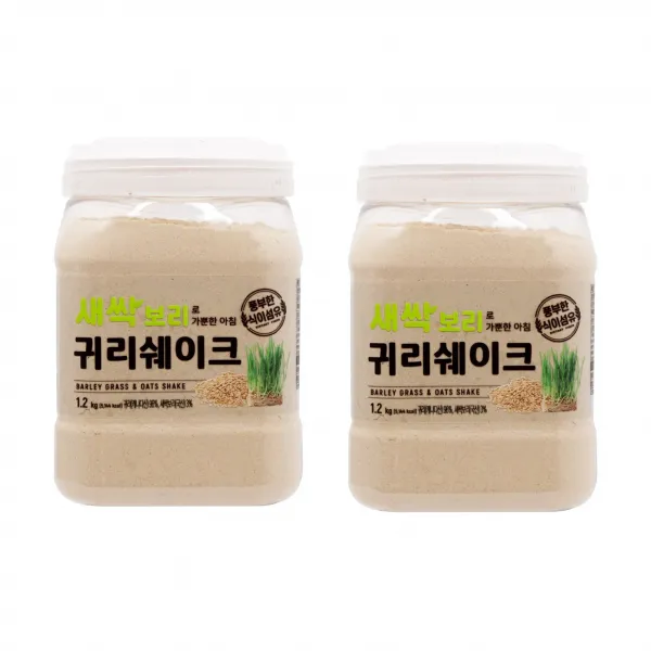 새싹보리 가뿐한 아침 귀리쉐이크, 1.2kg, 2개