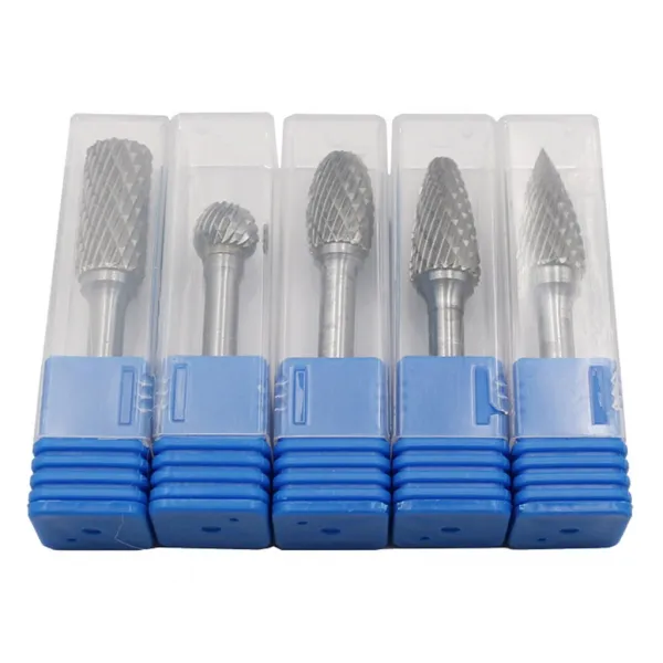 Zeyuan5pcs 회전하는 파일 숫돌 교련 회전하는 횡령 숫돌 갈퀴 전기 분쇄기 세트 6mm