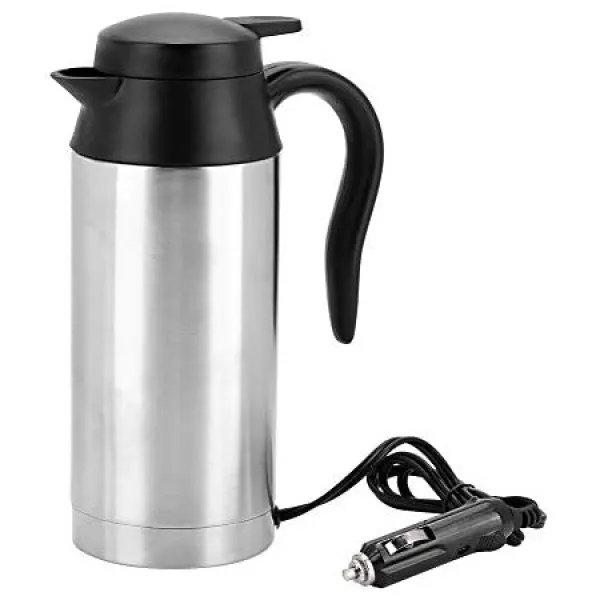 Garsent 750 ml 차 전기 주전자 물 커피 음료 난방을위한 스테인리스 24 V 담배 점화기 열 컵 물 컵 PROD, 상세 설명 참조0, 단색