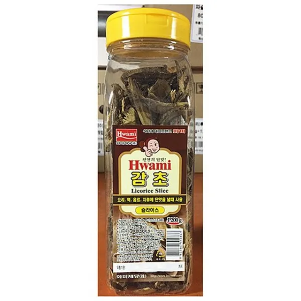 업소용 식당 식자재 화미 감초 슬 200g X12 실온보관 숙지황 오미자 천궁 계피 한방재료, 1개