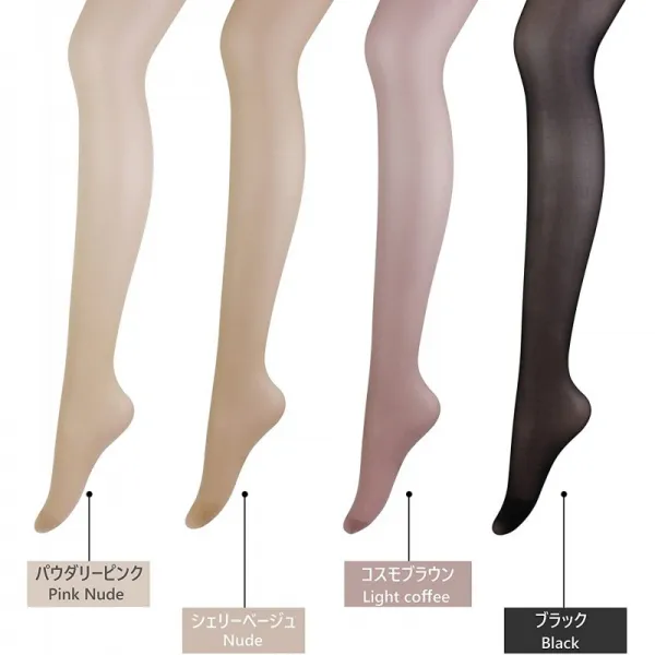 Zita Element 스타킹 맨살 감 스타킹 얇은 투명 8 부인 4 켤레 세트 4 색 