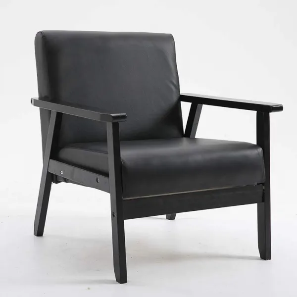 숏 소파 싱글 기대다 카페판 작은 거실 요리당 테이블 블랙 Pu 쿡밥 2