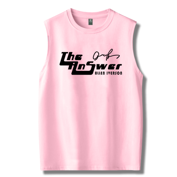 스마트영 운동민소매티 답안 Crossover 지 왕 버슨 농구공 순면 코튼 배기 헬스 피트니스 빅사이즈나시