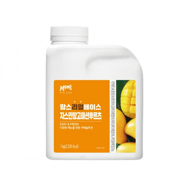 흥국F&B 맘스리얼베이스 자스민망고패션후르츠 1kg, 단품