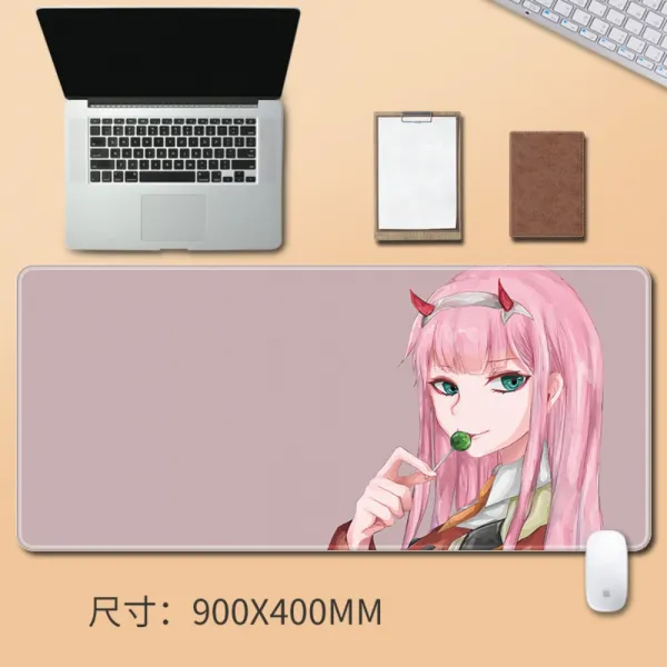 제로투 캐릭터 마우스 장패드 테이블 매트 키보드 패드, BE + 900x400mm + 4mm