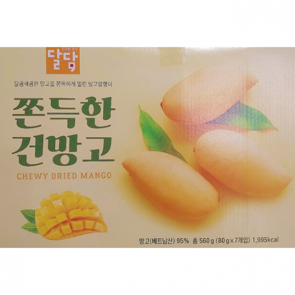 코스트코 베트남 건 망고 80g x 7봉지 달담, 박스