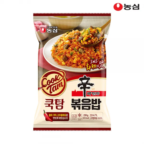 농심 쿡탐 냉동볶음밥 _ 신라면 맛 x 10봉, 230g