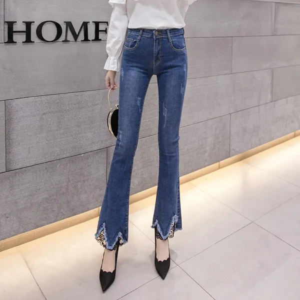 머머다 머머다 봄신상 여성 부츠컷 데님팬츠 나팔 청바지18 SSM18 586297273566_G6wD