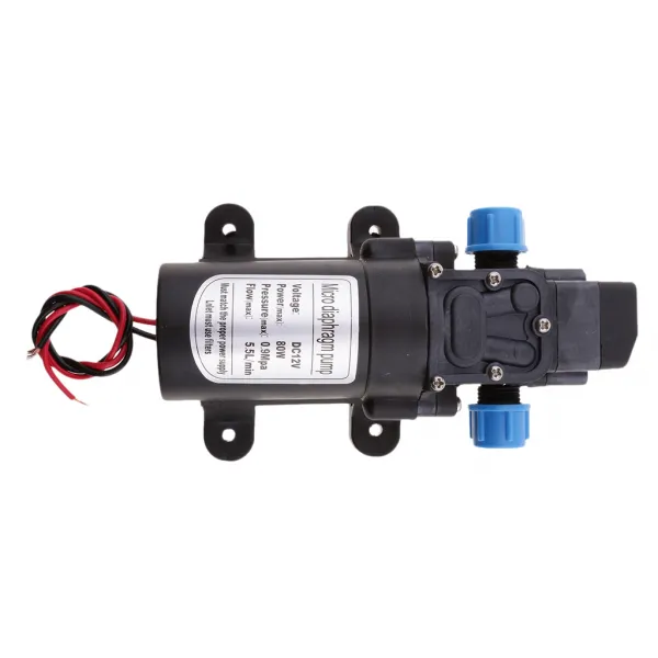 STK직류 12V 80w 모터 고압 다이어프램 물 자체 프라이밍 펌프 5.5l / min b
