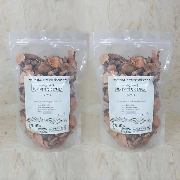 청운당농산 지리산 청미래덩굴뿌리 2팩 토복령 망개나무뿌리