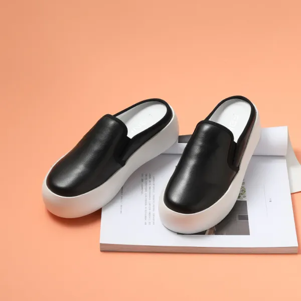 Mar.23 123번 가방 앞부분 반슬리퍼 여밈 가죽 플랫 통굽을 신고 늘어지게 늘어뜨린 사람 발차기 뮐러 작게흰신z