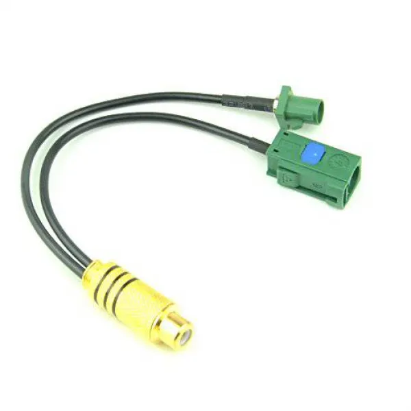 RF 디자인 RF 떠꺼머리 케이블 여성 바구니를 가진 녹색 Fakra E 잭 및 남, 상세내용참조