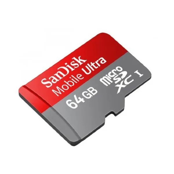 Samsung 은하 주 8.0 스마트 폰을위한 직업적인 매우 SanDisk 64GB MicroSDXC 카드는 고속 무손실 기록을 위해 형식화되, 단일상품