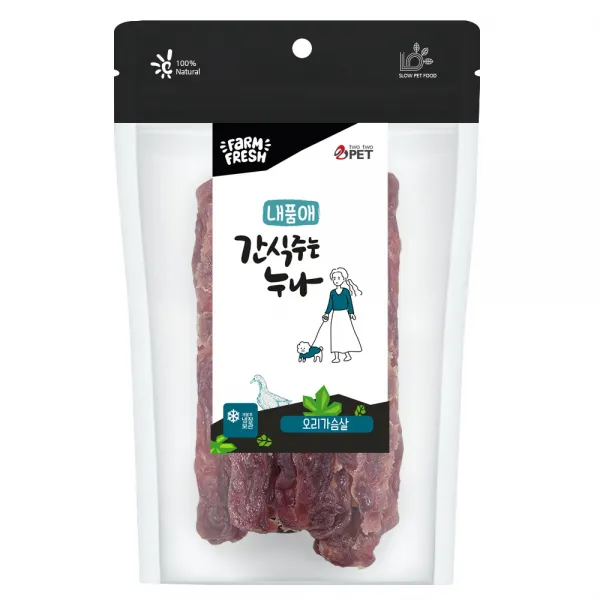 내품애 간식주는 누나 오리가슴살 180g