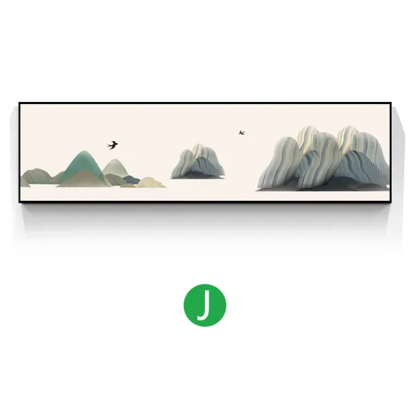 오리지널원목 스타일 가로 세로 길이 폭 인테리림 추상무늬 기대다 산 아쿠아골드 거실 기함 침실 침대머리 그림을 걸다 묵인 0 J 묵인