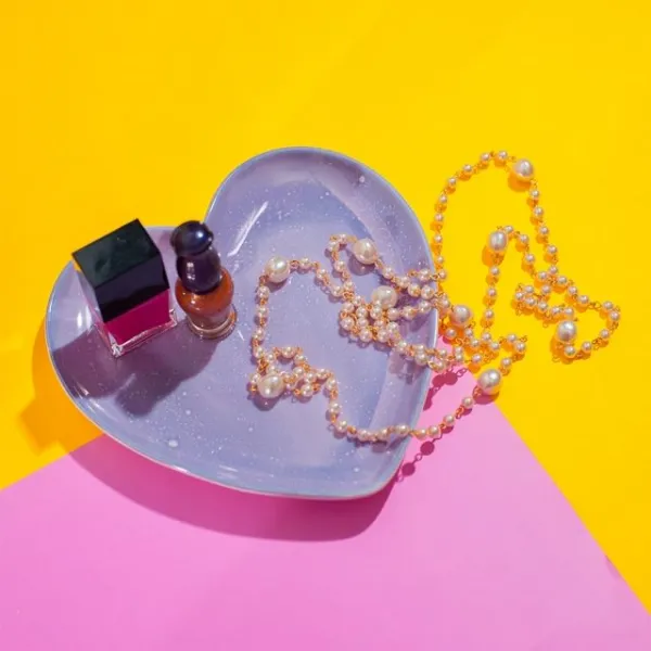  천삼백케이 림드 인테리어 소품 바이올렛 마블 링디쉬 하트