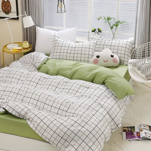 도매광 더블이블커버 단건 기숙사 세가지 침대싱글 페어 180X220 순면 코튼 남성 여성 5메터 시트, 시드니