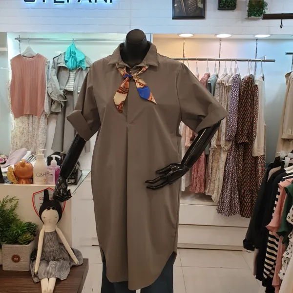 스테파니 @@당일배송@@ 핵 인싸!! 소장템&##초대박 상품## @@@품절임박@@@ BB카라 반단작 데일리 박스 원피스 SK9398 뉴코아울산점