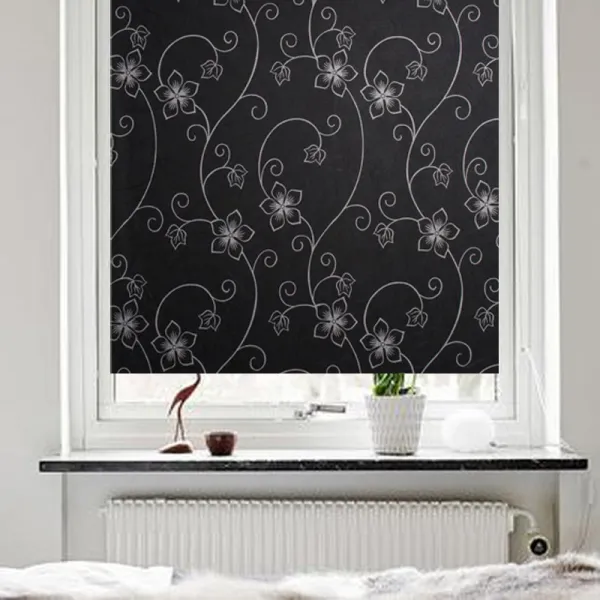 차광 자체 점 유리 필름 비침광 블랙 차양 차단 자외선 프라이버시 화장실 창 화장지 불투명 블랙 철예