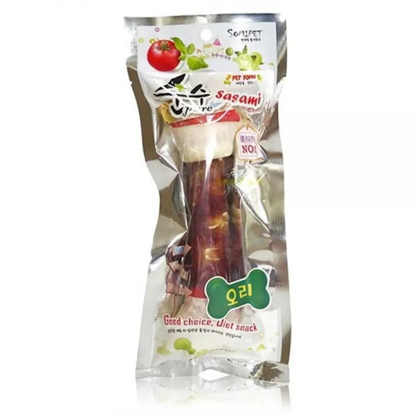랄랄라마켓 대형견용 오리말이 우유 딩고껌 1P 애견이건강 중형견, 1개
