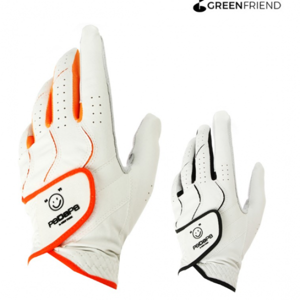 파다파 반양피 남성용 골프장갑 왼손한장 사이즈 12~26호 블랙