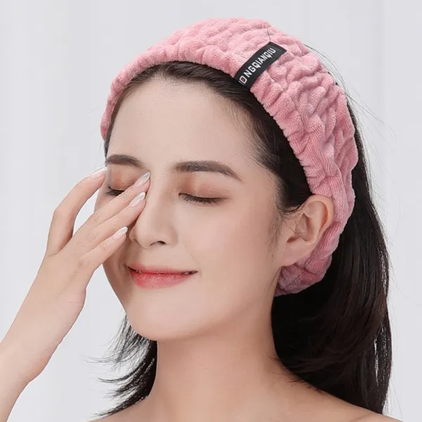 샤워를 마친 가방 머리의 모자 드라이 헤어 캡 남녀 긴 머리 단발 단발머리 수건 닦기 건조 두건, 머리를묶다 있음 로즈