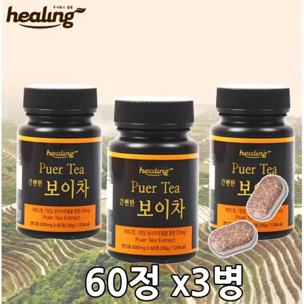 힐링 운남성보이차 정 잎 추출분말 가루 분말 폴리페놀 갈산 중국 무부형제 무화학물 열수추출 자연건조 여성 남성 건강식품 추천 힐링본사정품