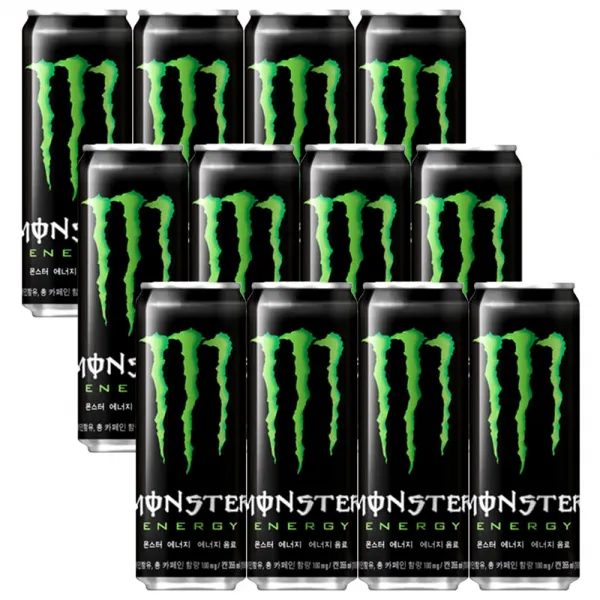 코카콜라 몬스터에너지 그린 355ml 12입 12개
