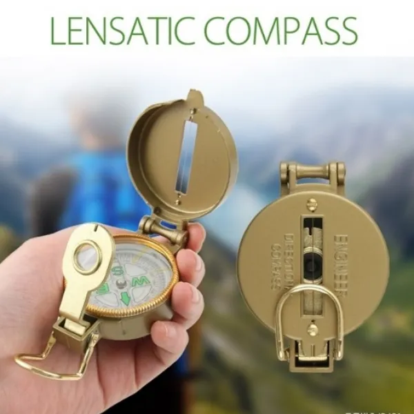 동서남북 정확한 방향 탐지 접이식 메탈 나침반 남침의 수색 정찰 방향탐지 탐구 조난 탐색 군인 소방관