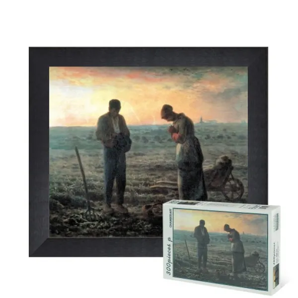 퍼즐피플 명화 직소퍼즐, 만종 300P 액자포함(우드블랙), 300p