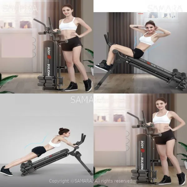 Qterra(특허브랜드) 가정용기구스마트다용도복근트레이닝 헬스기구 헬스기, 블랙I