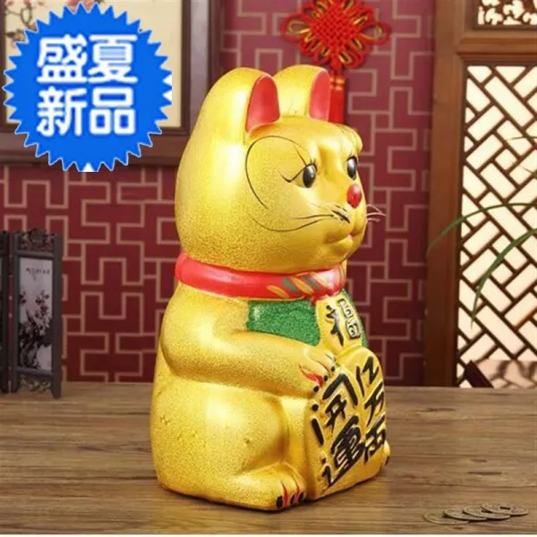 장사 L흥e성대함 액세서리 도자기 골드 전동 손을흔들다 비로소 17 인치 부르다 돈 많은 고양이 마당 17 인치 운수를 트다 억만 냥 이
