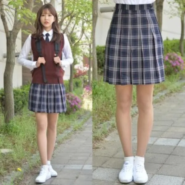 교복몰 Aen_6045906 사이즈 : Ss 백합주름치마 블랙체크 스커트 치마 여성용치마 여자스커트 여성치마 패션의류잡화/유니섹스 남녀공용 패션/테마복 유니폼 수의