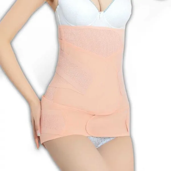 산후 복대 보정 허리 가제 순산 대패질함 전용 임산부 산후조리 코르셋, 메쉬 세가지 커버 （산후 회복 건의