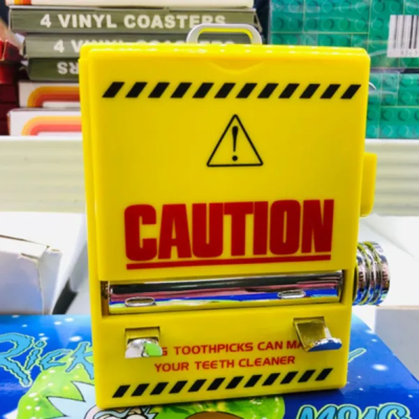 고기집 요식업 이쑤시개통 요지통 코카콜라 이쑤시개케이스 홀더 꽂이 통 옐로우 + 1개