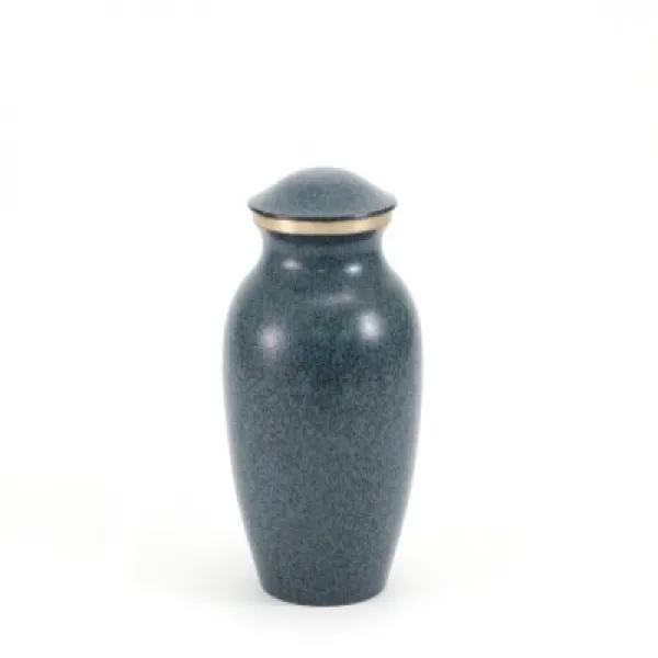 Near Dear Pet Memorials MAUS Granite-Look Pet Cremation Urn 40 Cubic Inch Gray Blue 근방 친애하는 애완 동, 1