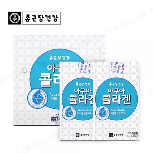 종근당 저분자 콜라겐 트리 펩타이드 먹는 어류콜라겐 가루 스틱 아쿠아콜라겐 피쉬 피시 피씨 휘시 골라겐 피부 탄력 진피 수분 주름 이너뷰티 60회분 2000mg