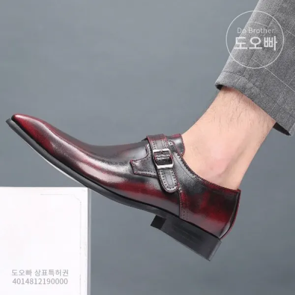 도오빠 남성 유럽 구두 정장 키높이 캐주얼 긴코앞 날렵한 댄디 로퍼 신사화 정장화 패션 데일리 남자구두 동유럽 서유럽
