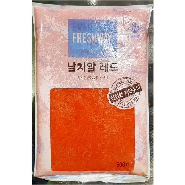 [알뜰몰]/간편 즉석 조리식품 FW 날치알 레드 500g X 20_1 EA/(ah*4626)/ 수산물/냉동수산물/냉동날치알/졿읃/날치알레드, 1