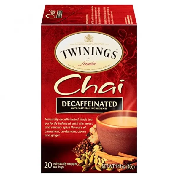 트와이닝 차이 블랙 티 디카페이네이티드 20개입, 40g, 1개