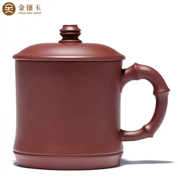 금 양옥 자사 컵 찻잔 오 피 스 컵 이 흥 의 원 광 수 제 캡 컵 허 건 평 공예가 인 위 에 480 ml, 상세페이지 참조
