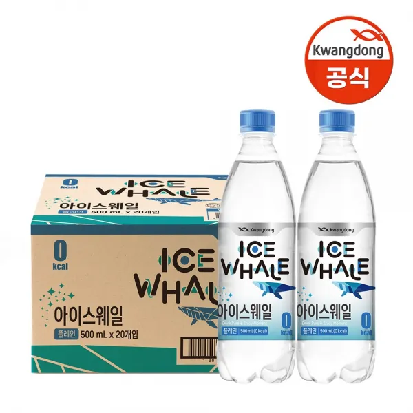 아이스웨일 플레인 탄산수, 40개, 500ml