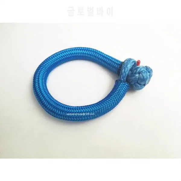 소매를 가진 파란 8mm * 80mm 연약한 족쇄 ATV 윈치 걸쇠 요트를위한 밧