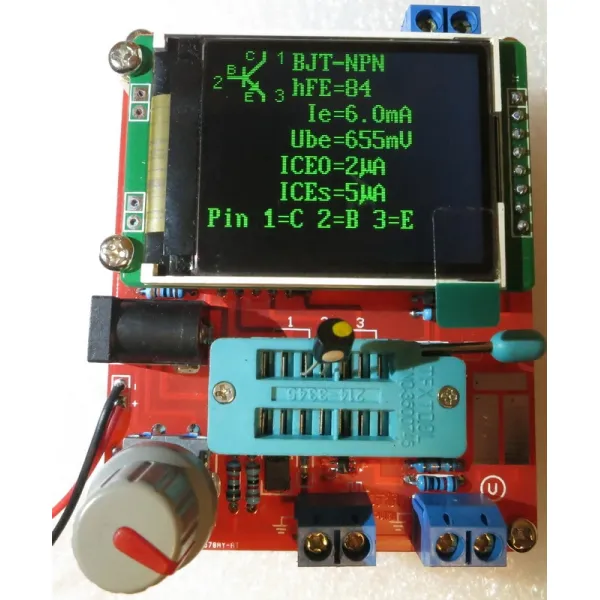 2018 TFT LCD 화면 ATMEAG328P M328 트랜지스터 테스터 LCR 다이오드 캐패시턴스 ESR 미터 PWM 사각파 신호 발생기발생 필름 가정용 무선 발생기, 없음