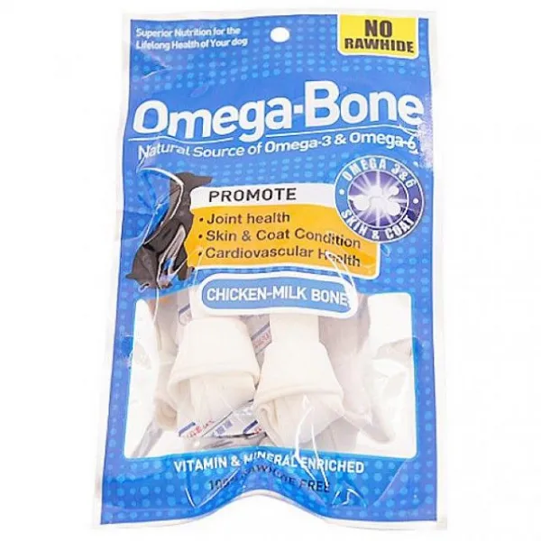 정배마트 10개묶음 오메가 치킨 우유껌 2p 50g 강아지 덴탈껌 1