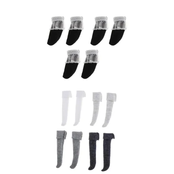 STKBJD 인형 레이스 양말 \u0026 스타킹 1/6 브라이스 인형 복장 차림새 Accs