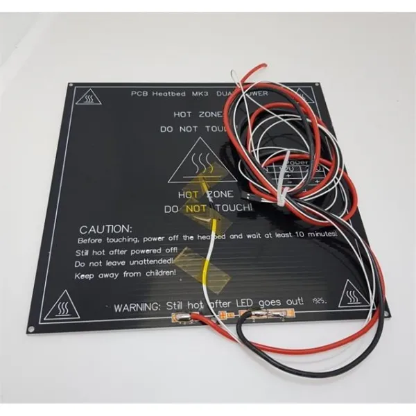 [3D 프린터 한올기술] [3D 프린터 한올기술] 알루미늄 히팅베드 BedMK32142143mm/12V 결선, 결선/12V-214