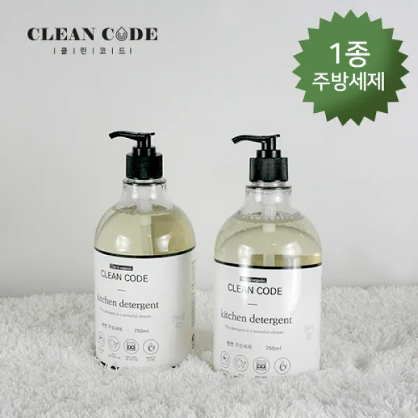 클린코드 액체주방세제 1+1 [3시이전 주문 당일출고], 2개, 750ml