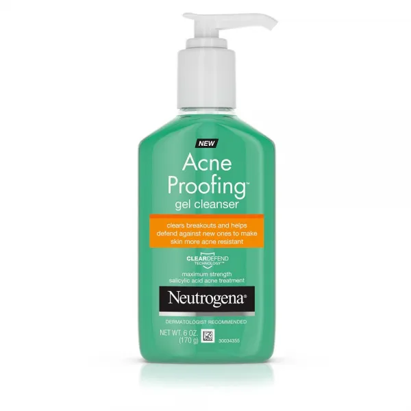 Neutrogena Acne Proofing Gel Cleanser 뉴트로지나 아크네 프루핑 젤 클렌저 6oz 170g 1개